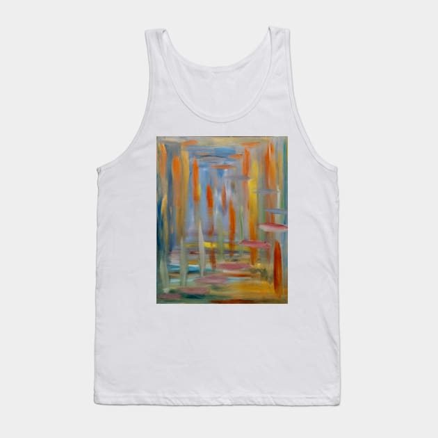 mixing of colors with neon and metallic paint Tank Top by kkartwork